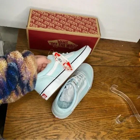 New Vans Ward Light Blue Shoes 9.5 New with box - Picture 3 of 7
